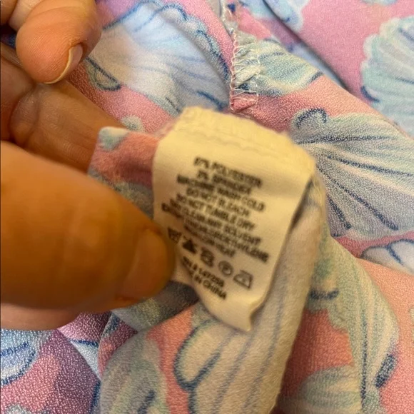 Simply southern pink blue seashells shells preppy beach spring summer dress xl - Picture 7 of 7